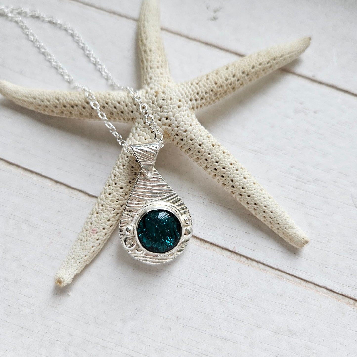Glass Teardrop Pendant