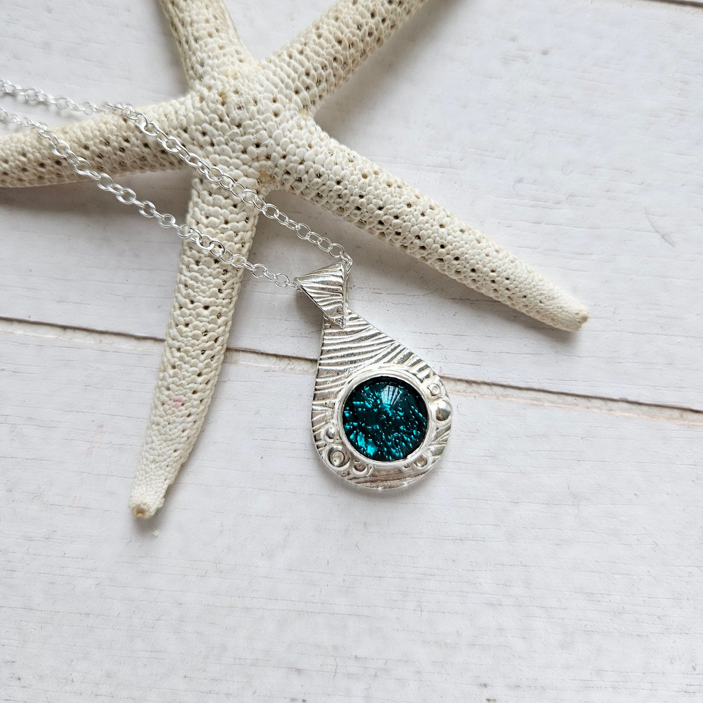 Glass Teardrop Pendant
