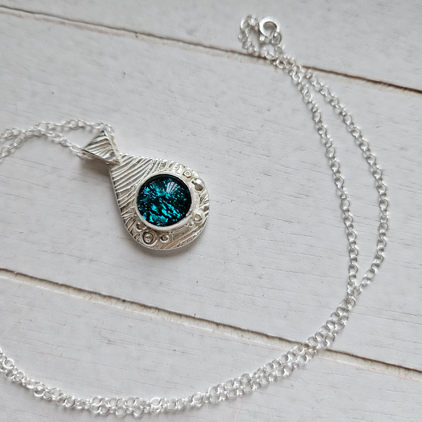 Glass Teardrop Pendant