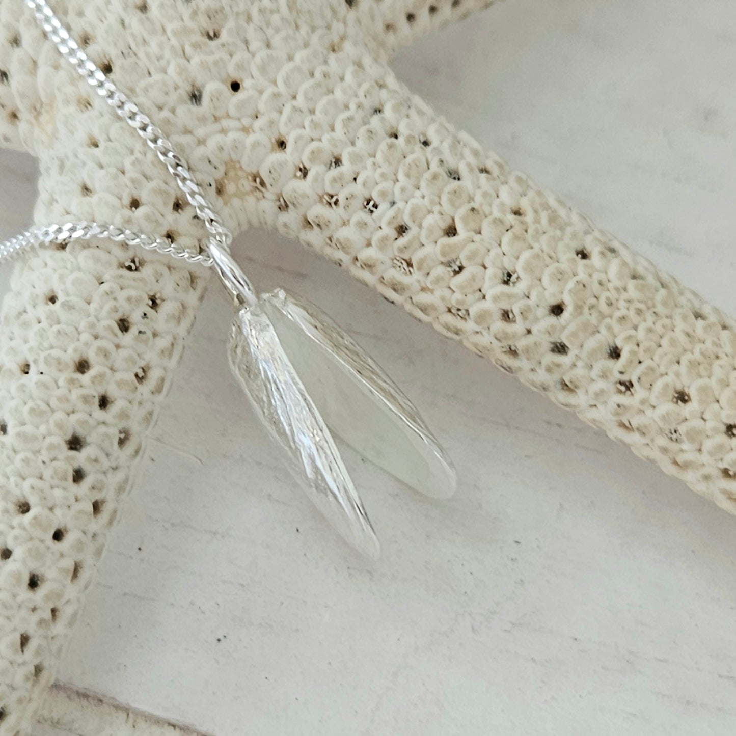 Small Double Mussel Shell Pendant