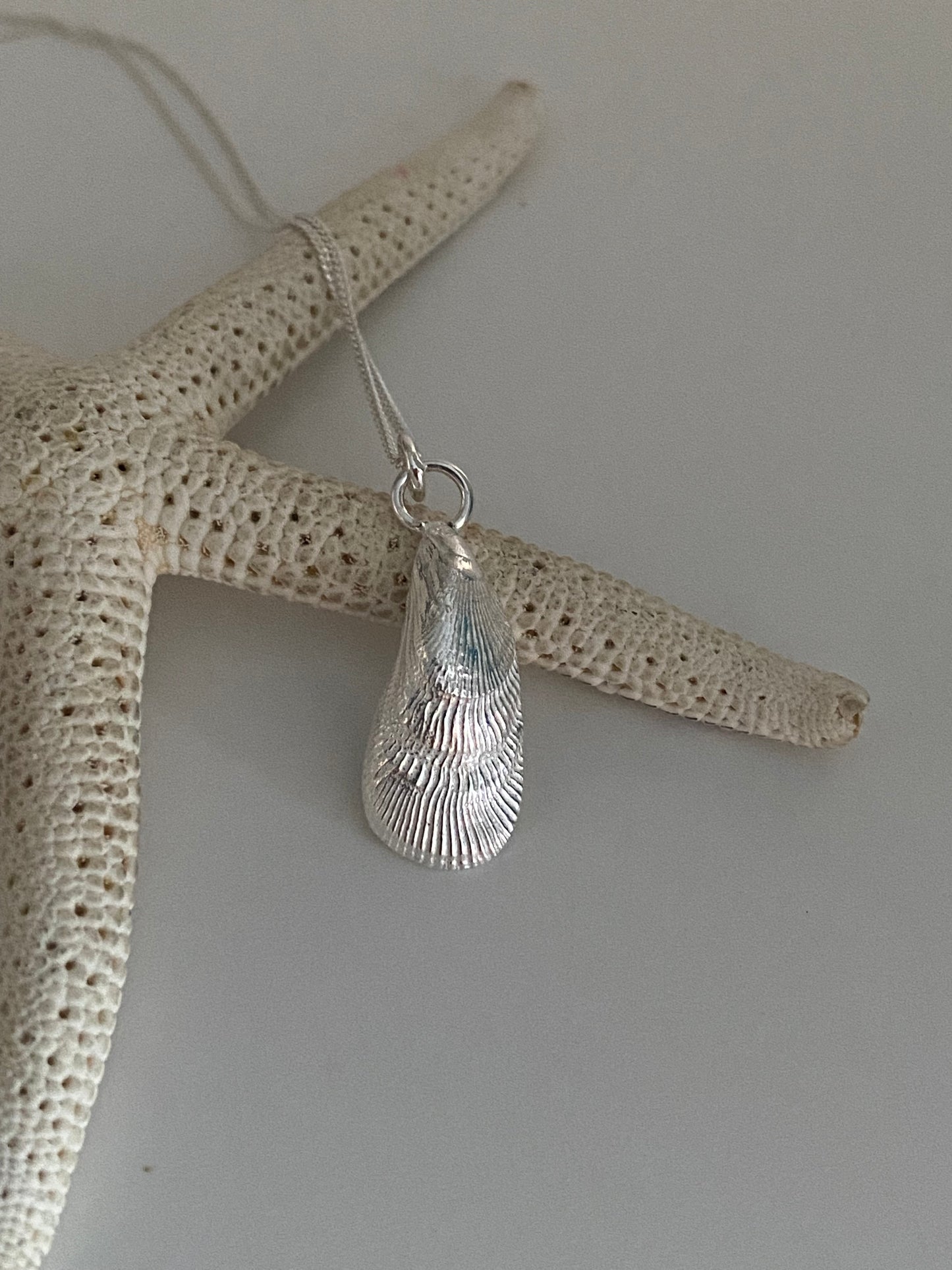 Fancy Mussel Shell Pendant