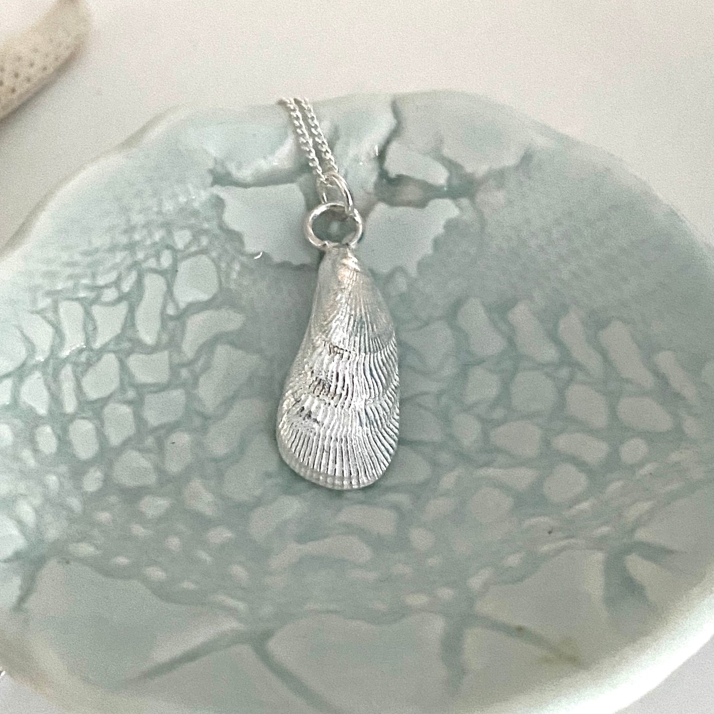 Fancy Mussel Shell Pendant