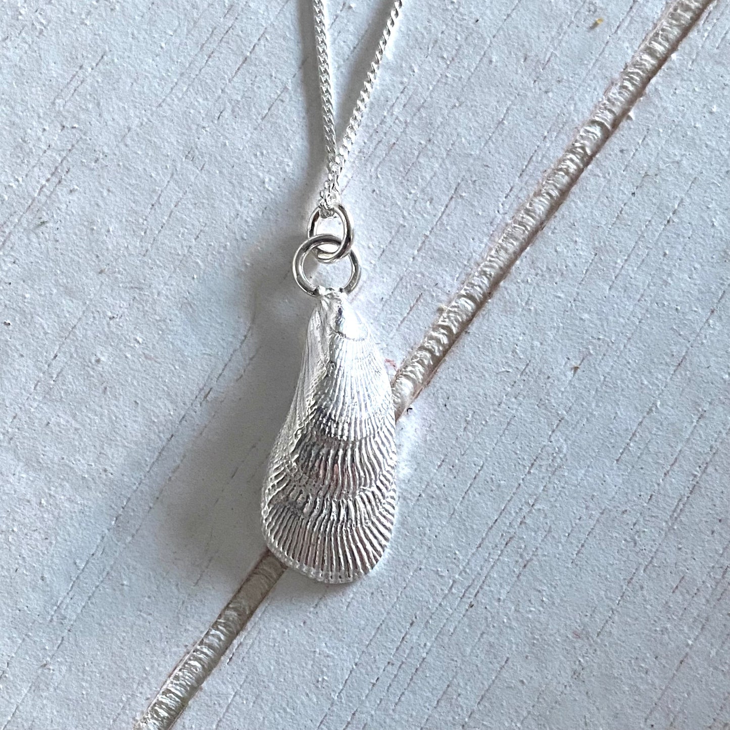 Fancy Mussel Shell Pendant