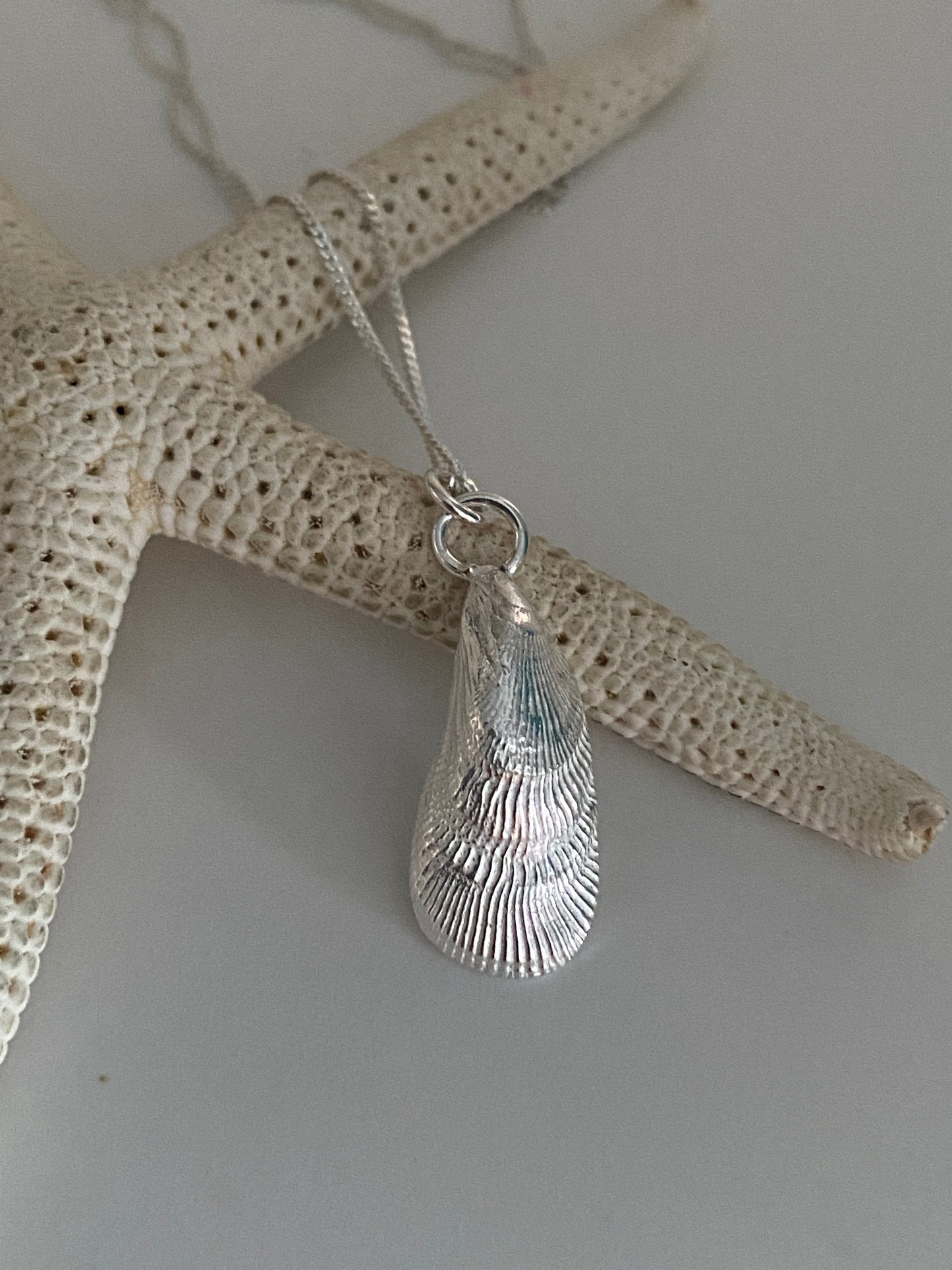 Fancy Mussel Shell Pendant