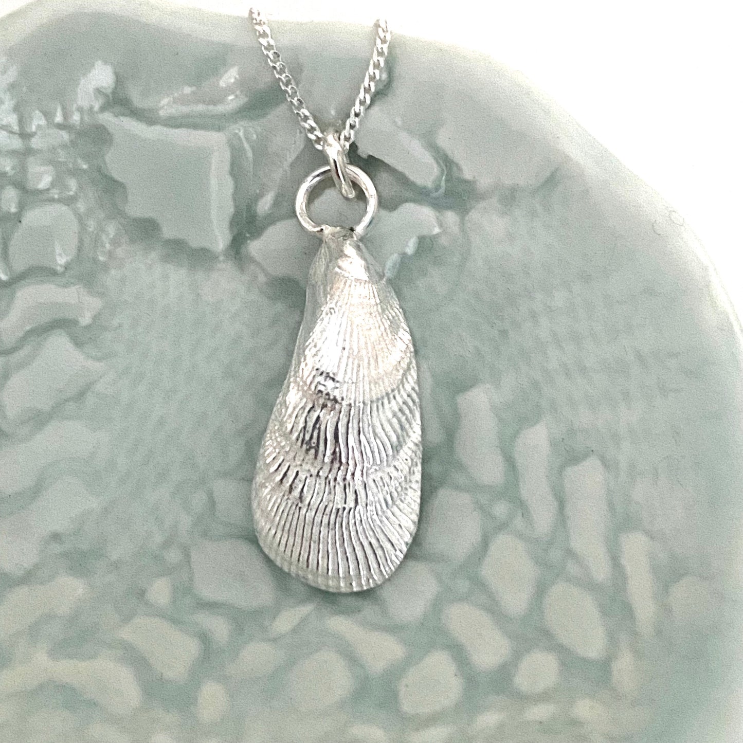 Fancy Mussel Shell Pendant