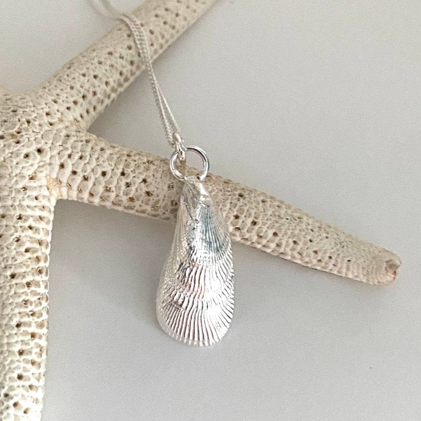 Fancy Mussel Shell Pendant