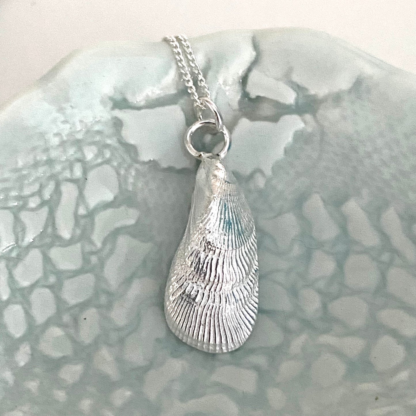 Fancy Mussel Shell Pendant