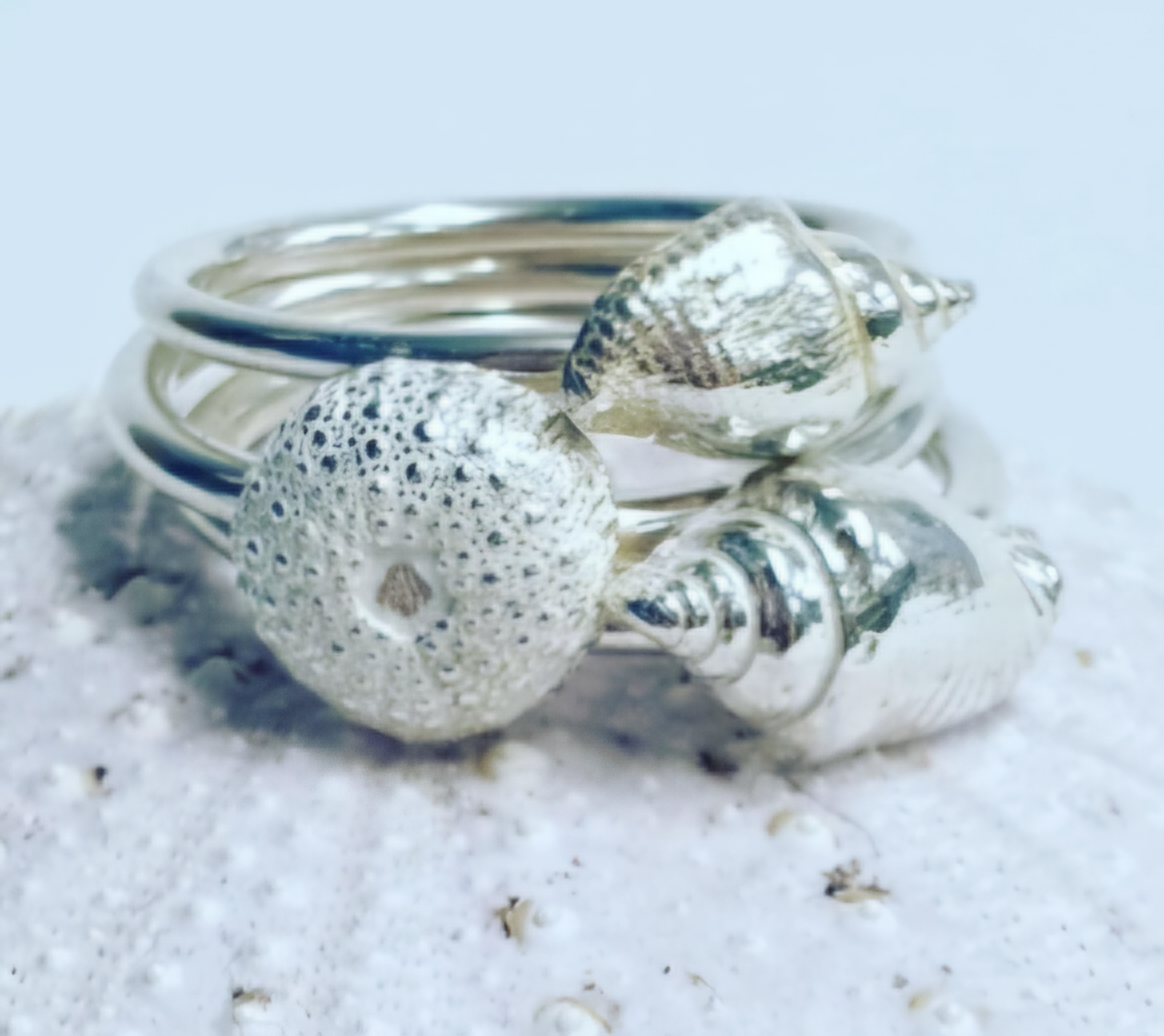 Shell Stacker Rings