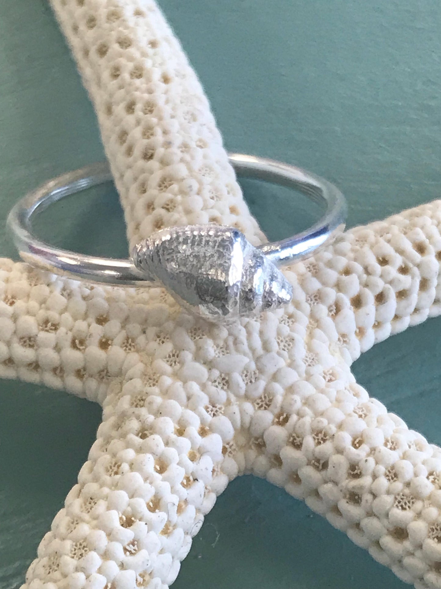 Sterling Silver, Shell Ring, Seashell, Beach Jewellery, Seaside Jewellery