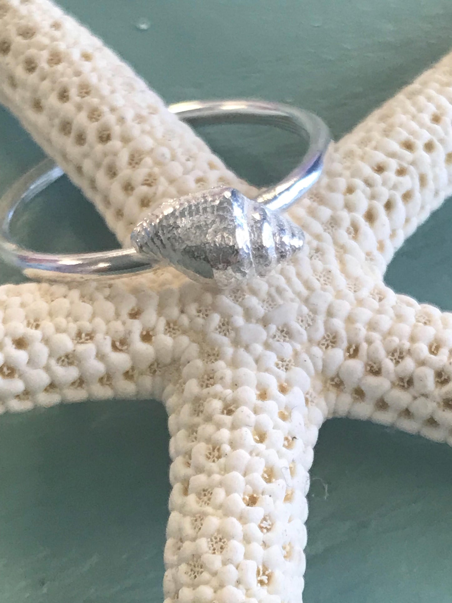 Sterling Silver, Shell Ring, Seashell, Beach Jewellery, Seaside Jewellery