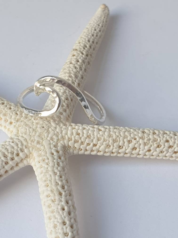 Sterling Silver Wave Ring