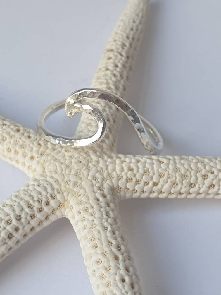 Sterling Silver Wave Ring