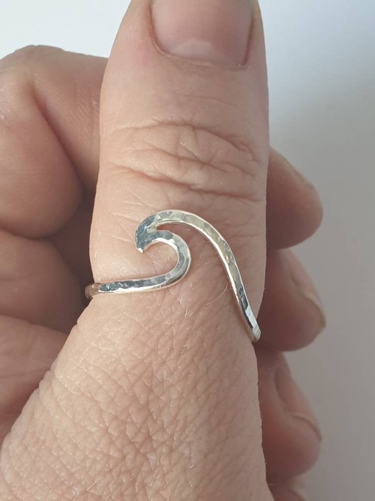Sterling Silver Wave Ring