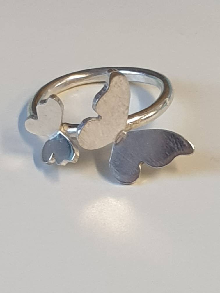 Sterling Silver Butterfly Ring