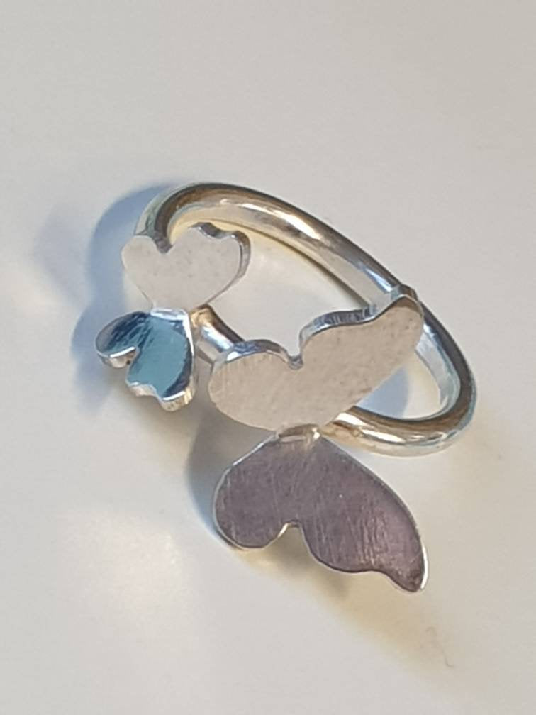 Sterling Silver Butterfly Ring