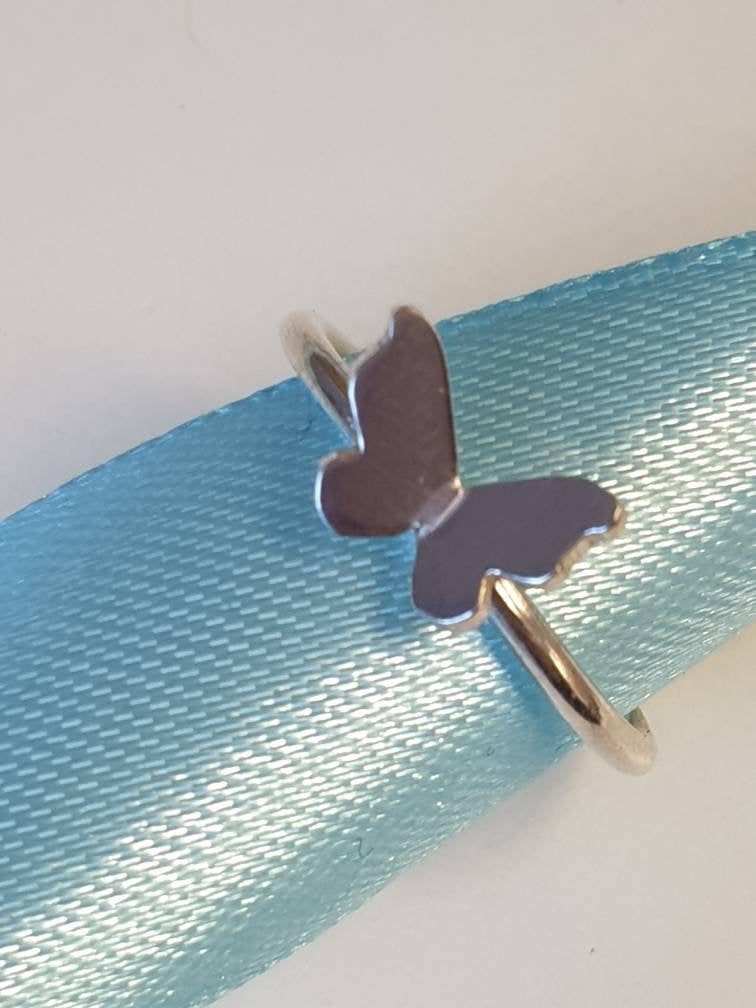 Sterling Silver Butterfly Ring