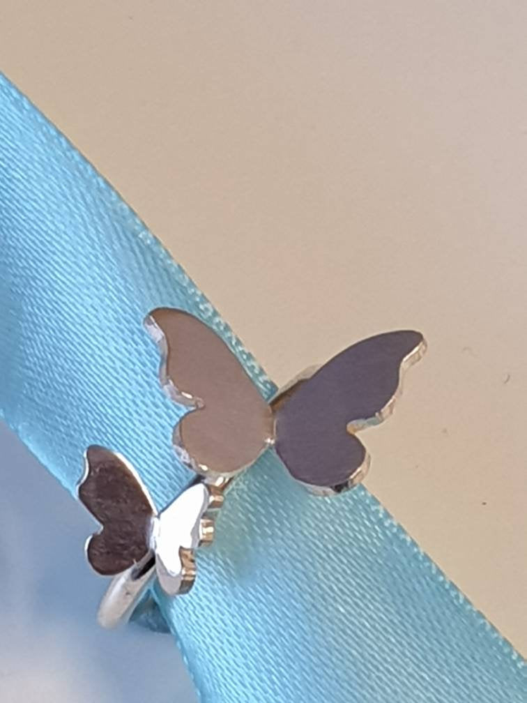 Sterling Silver Butterfly Ring