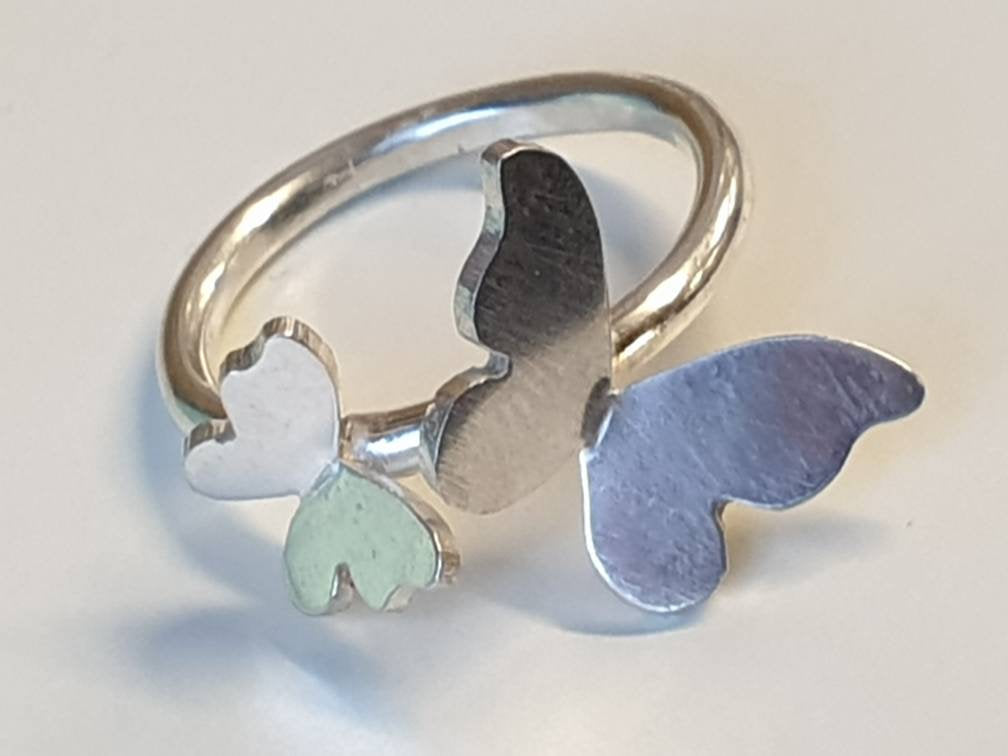 Sterling Silver Butterfly Ring