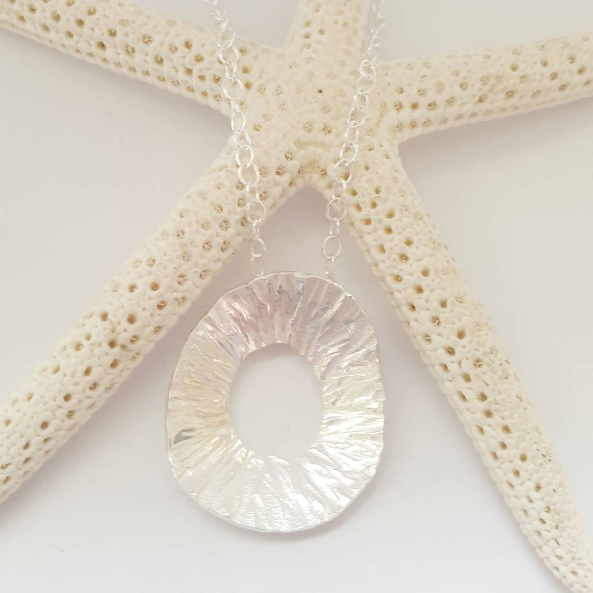 Limpet Shell Inspired Silver Pendant