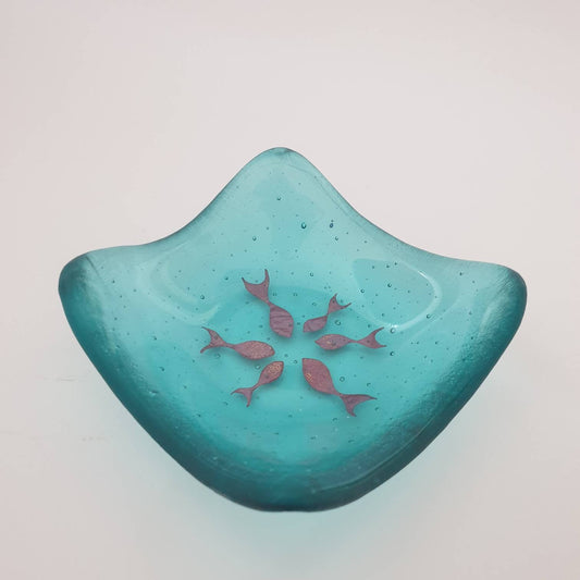 Fused Glass Tealight/Trinket Dish