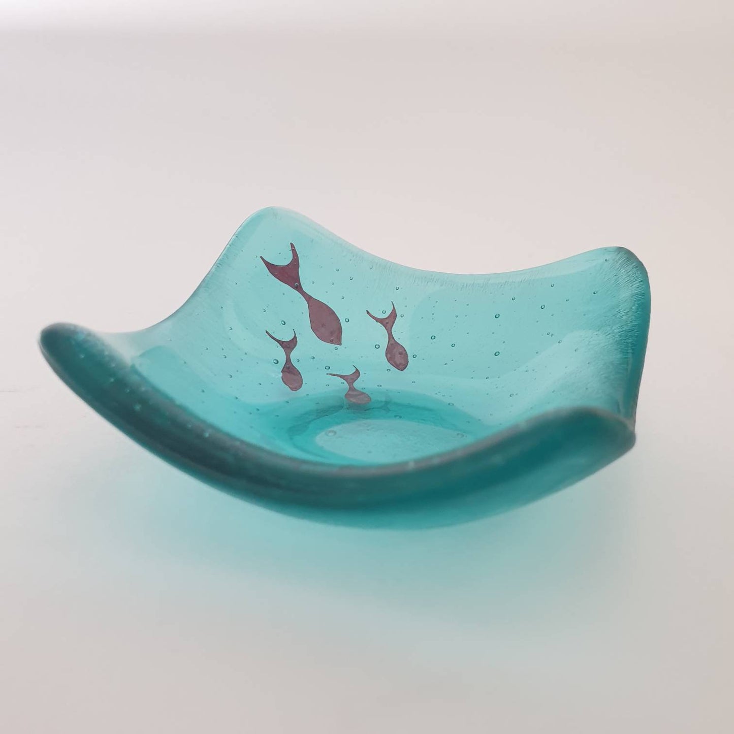 Fused Glass Fish Tealight/Trinket Dish