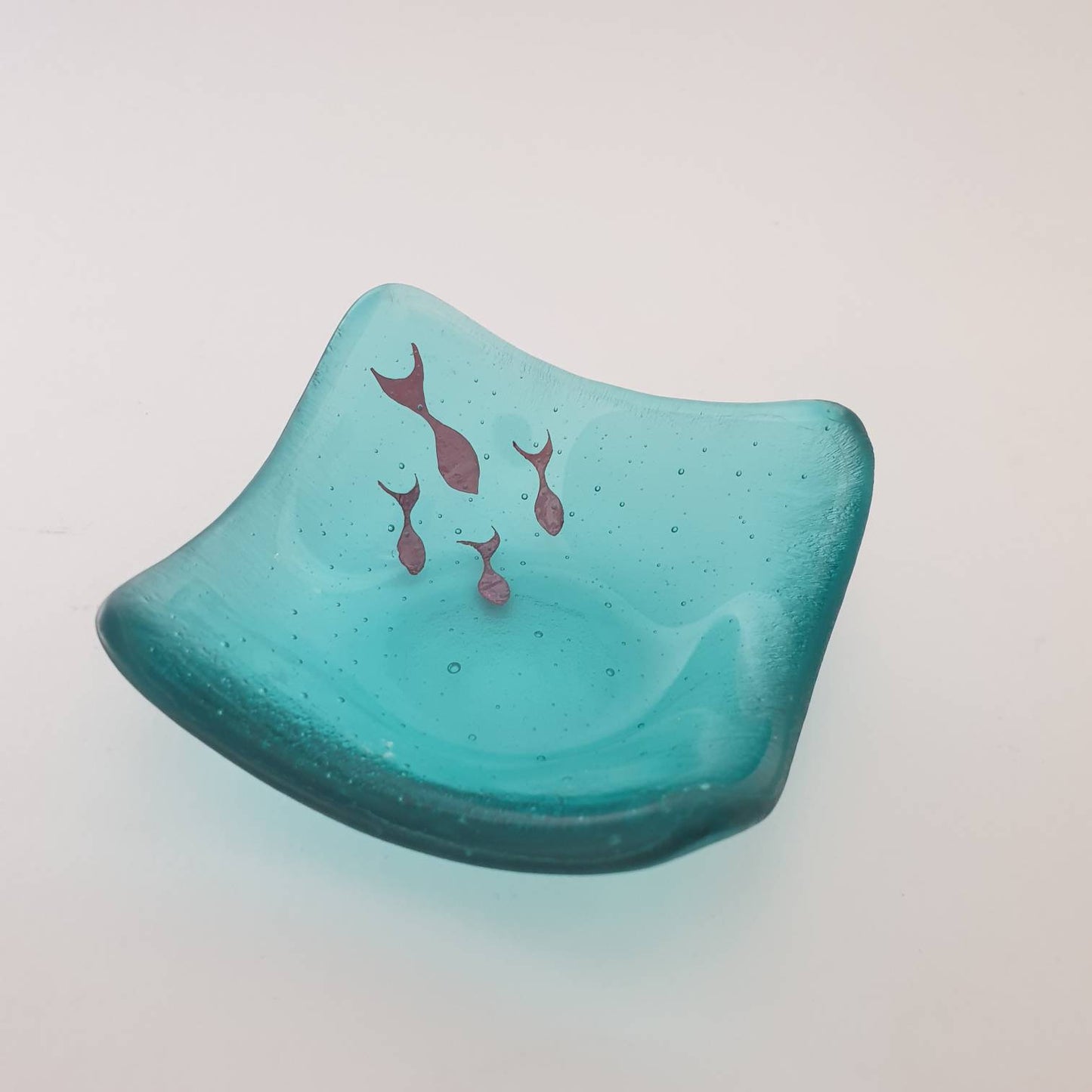 Fused Glass Fish Tealight/Trinket Dish