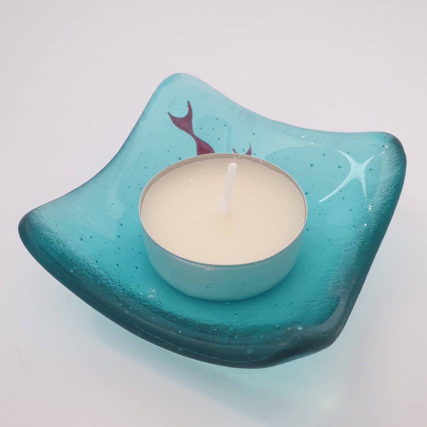 Fused Glass Fish Tealight/Trinket Dish