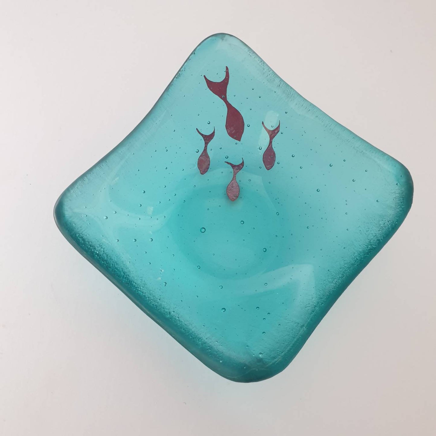Fused Glass Fish Tealight/Trinket Dish