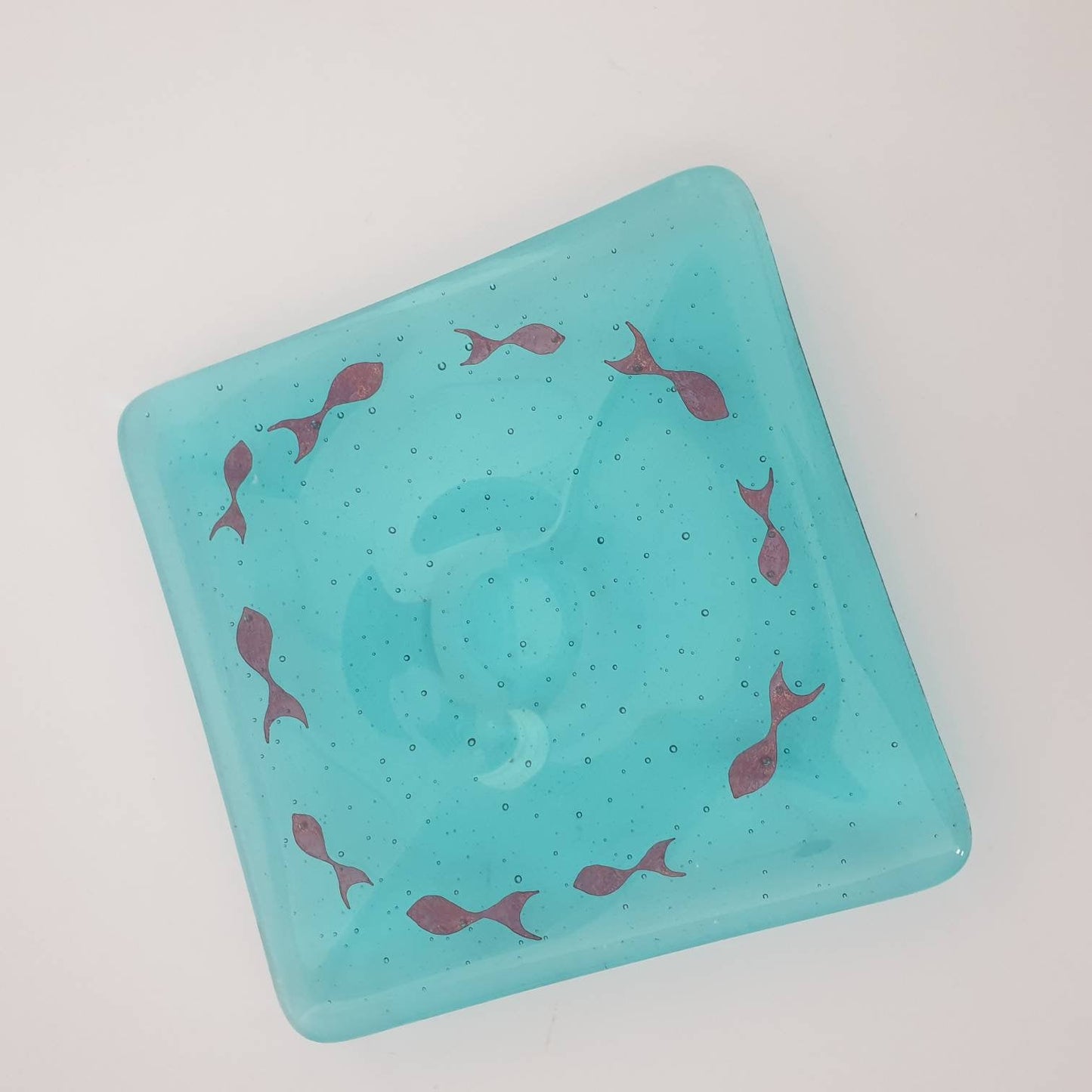 Fused Glass Fish Tealight Holder