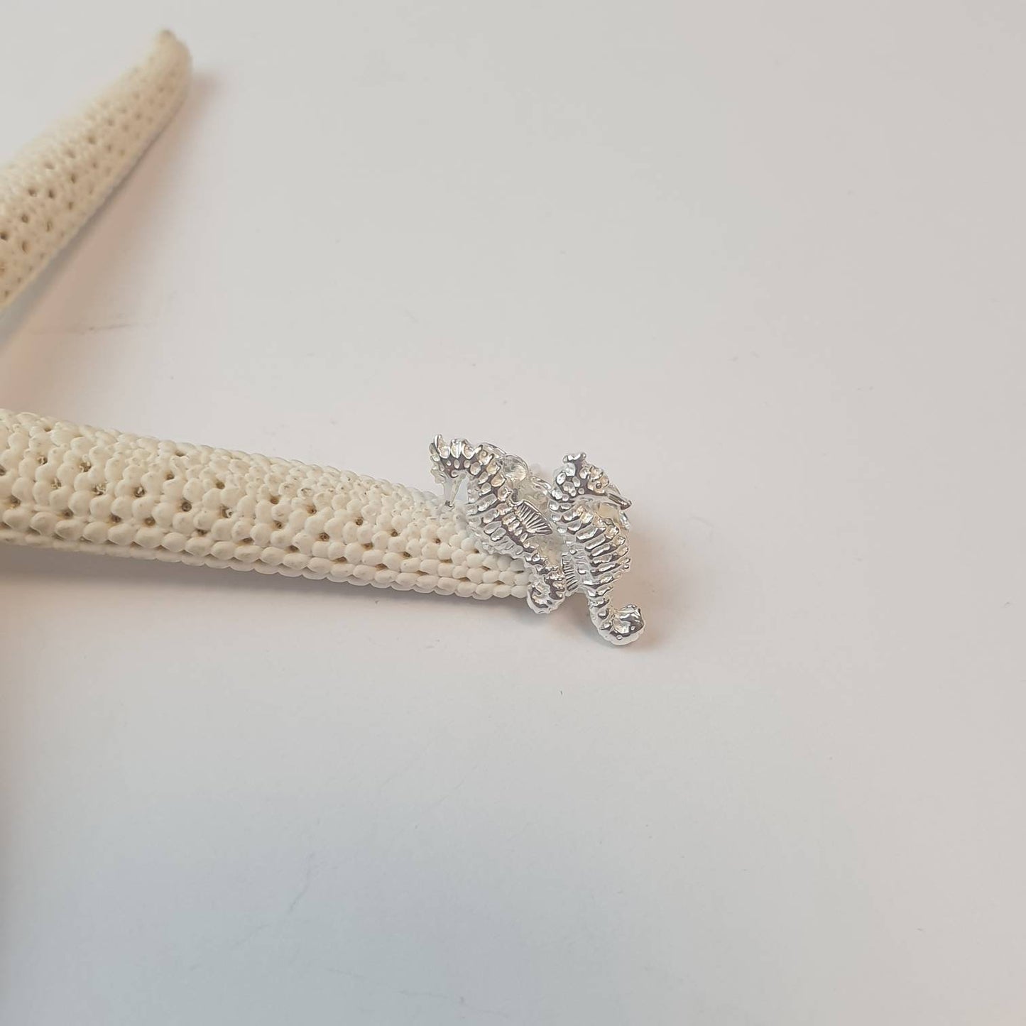 Sterling Silver Seahorse Studs