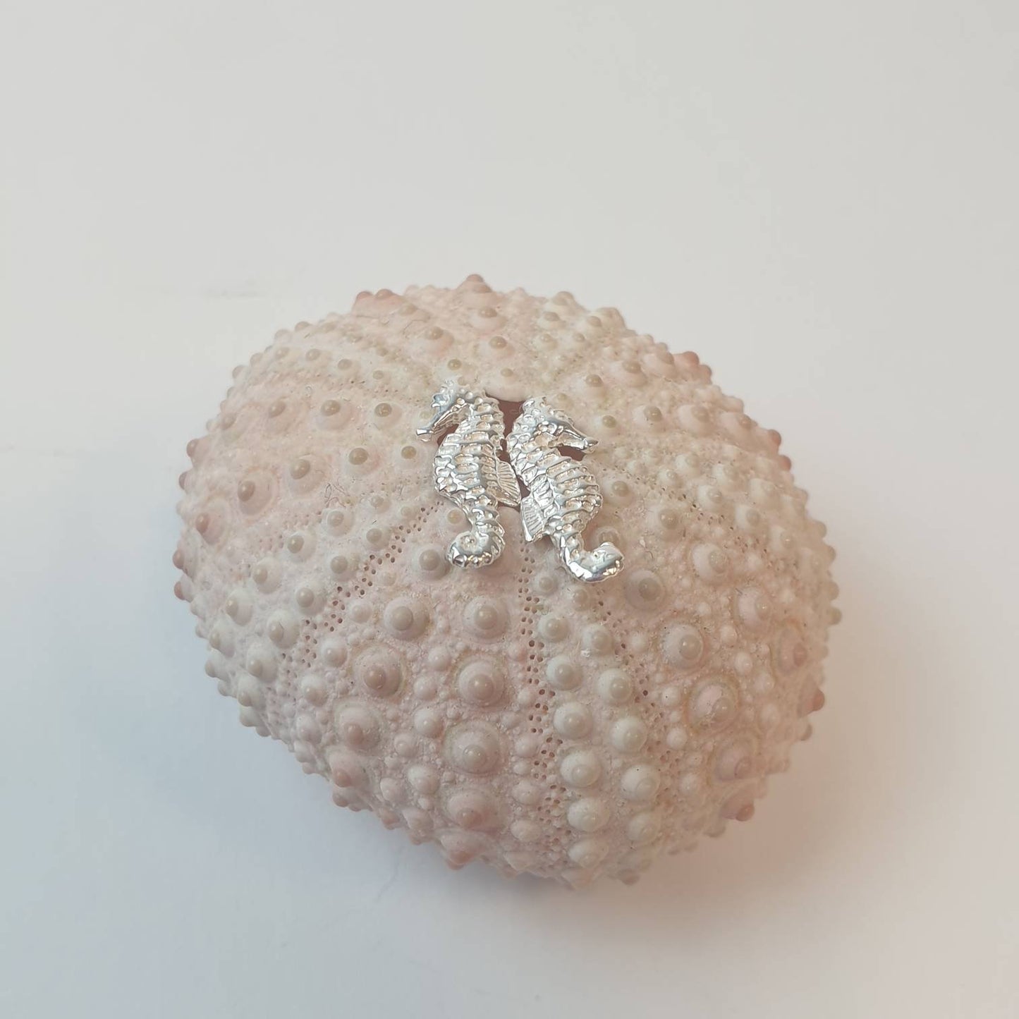 Sterling Silver Seahorse Studs