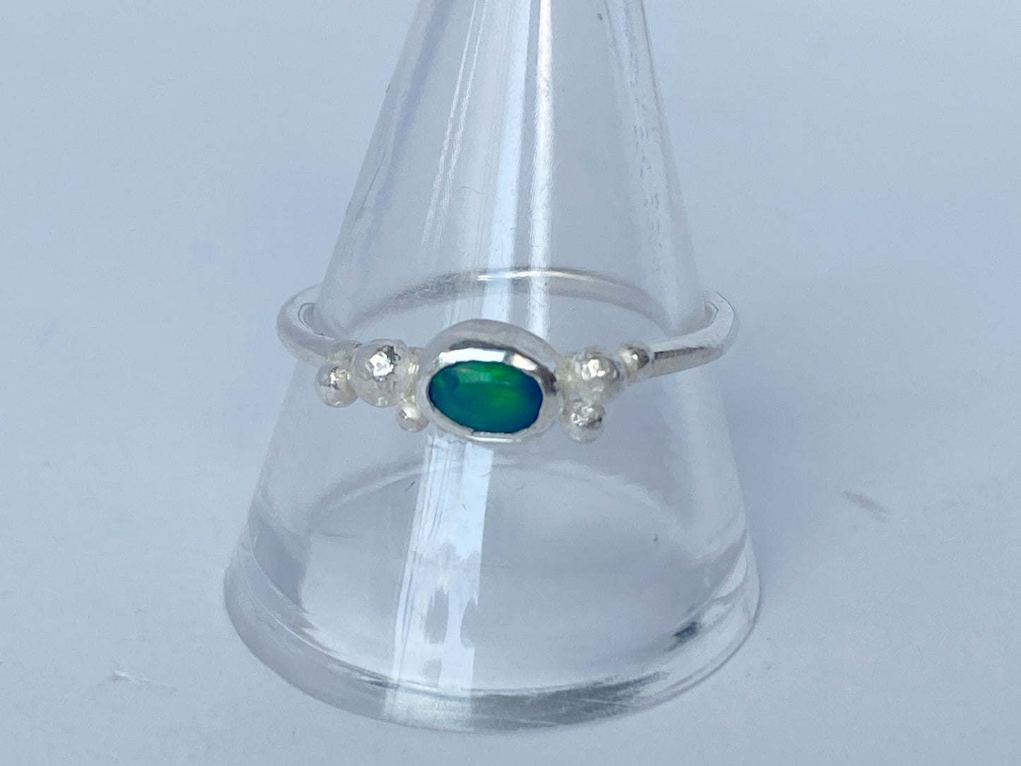 Opal Sterling Silver Ring