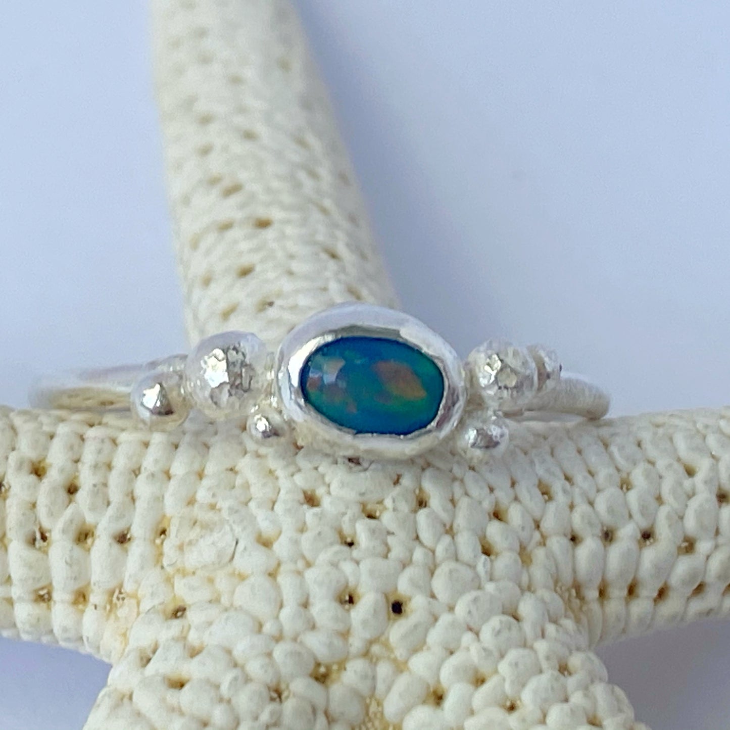 Opal Sterling Silver Ring