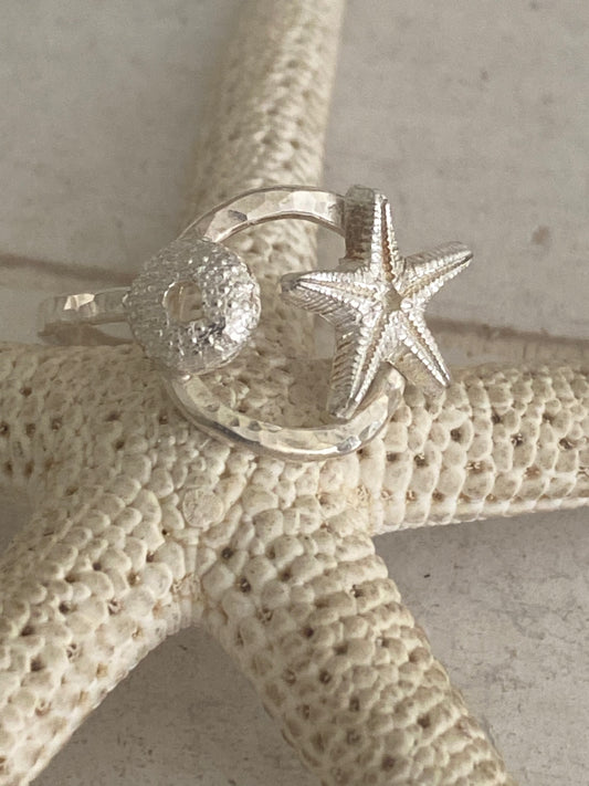 Starfish & Urchin Ring