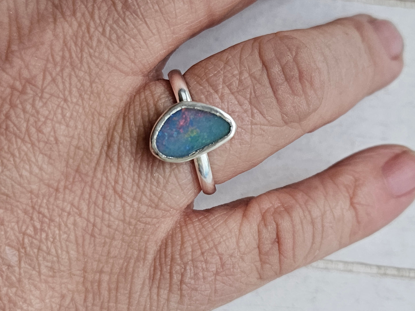 Opal Doublet Ring