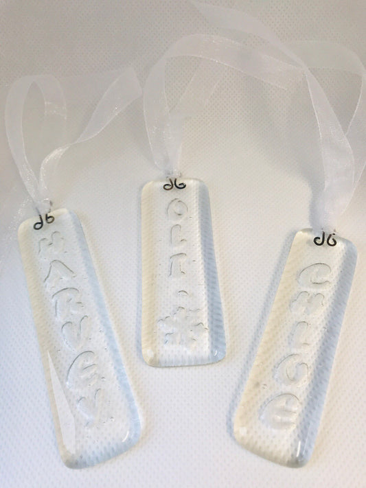 Fused Glass Tag/Decoration