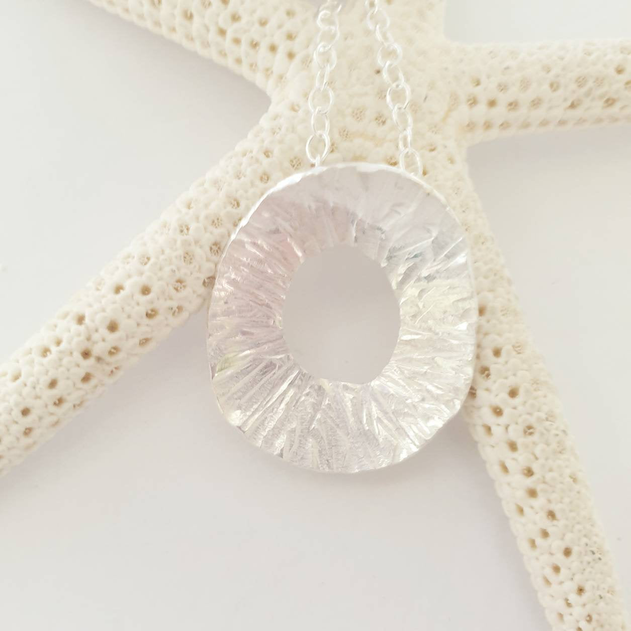 Limpet Shell Inspired Silver Pendant