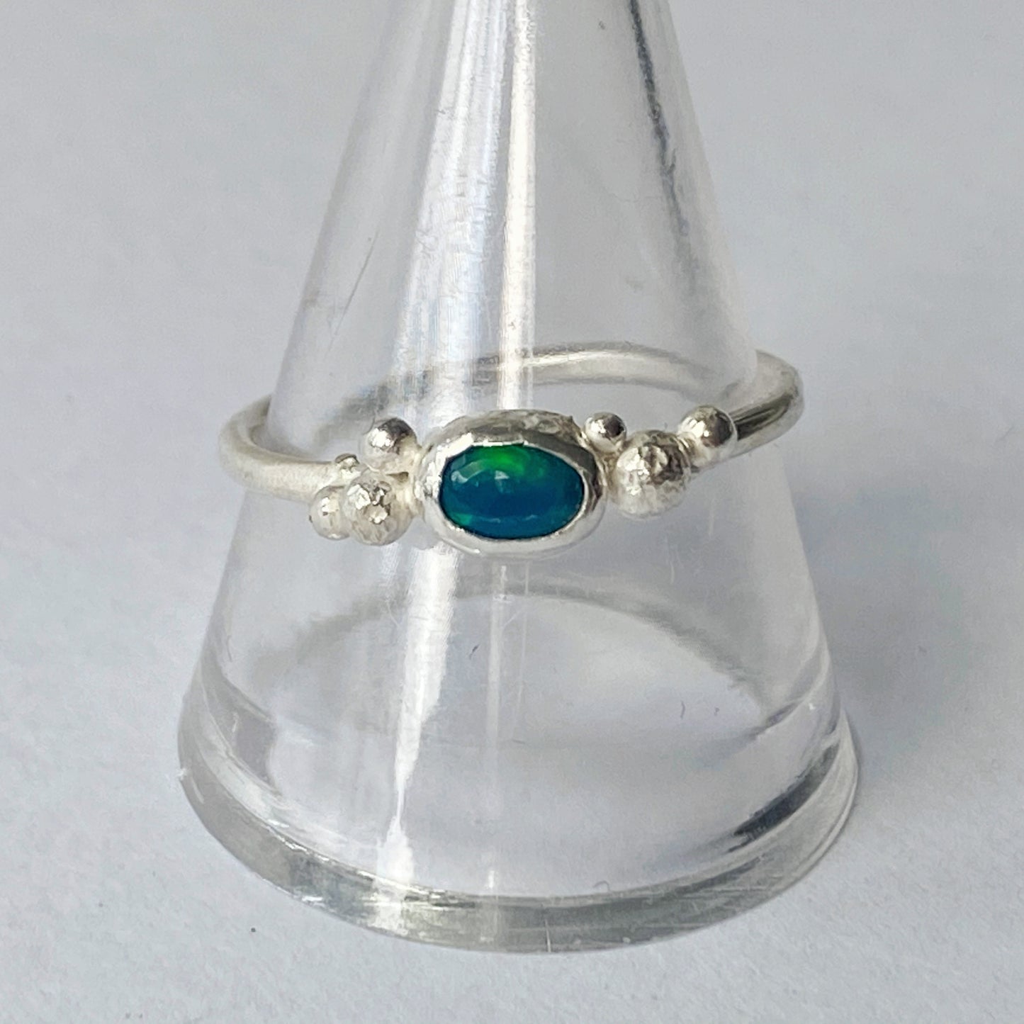 Opal Sterling Silver Ring